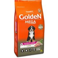 Ração Golden Mega para Cães Filhotes Raças Grandes Sabor Frango e Arroz 15Kg