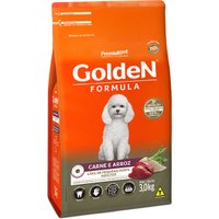 Ração Golden para Cães Adultos Raças Pequenas Sabor Carne e Arroz 3Kg