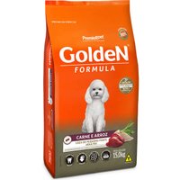 Ração Golden para Cães Adultos Raças Pequenas Sabor Carne e Arroz 15Kg