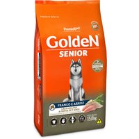 Ração Golden para Cães Adultos Sênior Sabor Frango e Arroz 15Kg