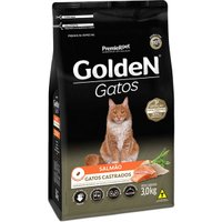 Ração Golden para Gatos Castrados Sabor Salmão 3Kg