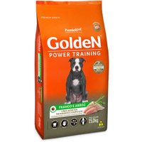 Ração Golden Power Training para Cães Adultos Sabor Frango e Arroz 15Kg