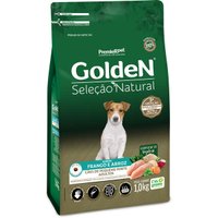 Ração Golden Seleção Natural para Cães Adultos Raças Pequenas Sabor Frango e Arroz 1Kg