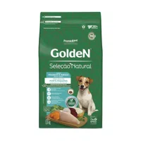 Ração Golden Seleção Natural para Cães Adultos Raças Pequenas Sabor Frango e Arroz 1Kg