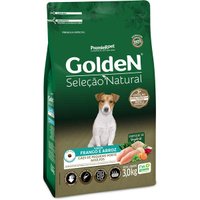 Ração Golden Seleção Natural para Cães Adultos Raças Pequenas Sabor Frango e Arroz 3Kg