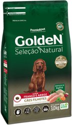 Ração Golden Seleção Natural para Cães Filhotes Sabor Frango e Arroz 3Kg