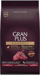 Ração Gran Plus Gourmet para Cães Adultos Raças Médias e Grandes Sabor Ovelha e Arroz 15Kg