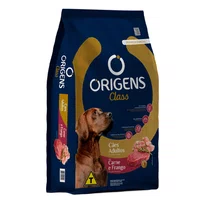 Ração Origens Class Adulto Sabor Carne e Frango para Cães 15Kg