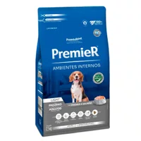 Ração Premier Ambientes Internos Light para Cães Adultos Raças Pequenas Sabor Frango e Salmão 2,5Kg