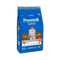 Ração Premier Ambientes Internos para Gatos Castrados Sabor Salmão 7,5Kg