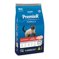 Ração Premier Formula para Gatos Castrados Sabor Frango 1,5Kg