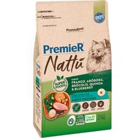 Ração Premier Nattú para Cães Adultos Raças Pequenas Sabor Frango e Abóbora 2,5Kg