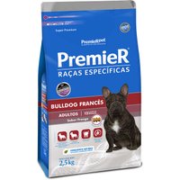 Ração Premier Raças Específicas Bulldog Francês para Cães Adultos Sabor Frango 2,5Kg