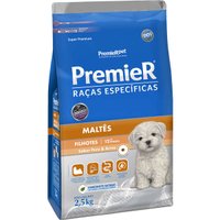 Ração Premier Raças Específicas Maltês para Cães Filhotes Sabor Peru e Arroz 2,5Kg