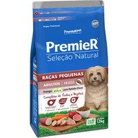 Ração Premier Seleção Natural para Cães Adultos Raças Pequenas Sabor Frango Korin com Batata Doce 1Kg