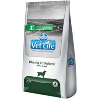 Ração Vet Life Natural Obesity e Diabetic para Cães Adultos 2Kg
