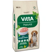 Ração Vitta Natural para Cães Adultos Raças Pequenas Sabor Frango 15Kg
