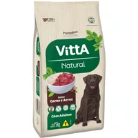 Ração Vitta Natural para Cães Adultos Sabor Carne 15Kg