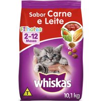 Ração Whiskas para Gatos Filhotes Sabor Carne e Leite 10,1Kg