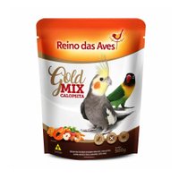 Ração Reino das Aves Gold Mix Calopsitas para Pássaros 500g