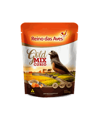Ração Reino das Aves Gold Mix Curió para Pássaros 500g
