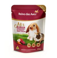 Ração Reino das Aves Mix Roedor para Porquinho da índia e Mini Coelho 500g