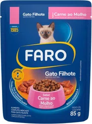 Sachê Faro para Gato Filhote sabor Carne 85G