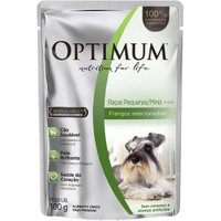 Sachê Optimum para Cães Adultos Raças Pequenas Sabor Frango 100g