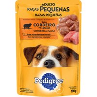 Sachê Pedigree para Cães Adultos Raças Pequenas Sabor Cordeiro ao Molho 100g