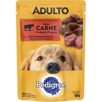 Sachê Pedigree para Cães Adultos Sabor Carne ao Molho 100g