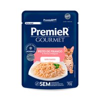 Sachê Premier Gourmet para Gatos Filhotes Sabor Frango 70g