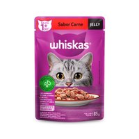 Sachê Whiskas Jelly para Gatos Adultos Sabor Carne 85g