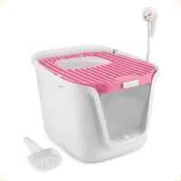 Sanitário Higiênico Animaux Ultra Moderno Rosa 50L