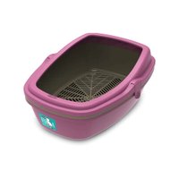 Sanitário Higiênico Plast Pet Furba Rosa G para Gatos