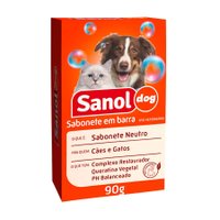 Sabonete Sanol Dog Neutro para Cães e Gatos 90g