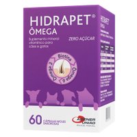 Suplemento Agener União Hidrapet Ômega Zero Açúcar para Cães e Gatos 60 Cápsulas