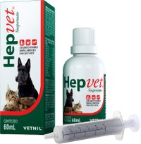 Suplemento Vitamínico Vetnil Hepvet Suspensão para Cães e Gatos 60ml