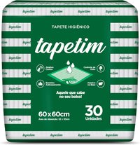 TAPETE HIGIENICO TAPETIM 30UN 60X60CM