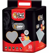 Tapete Higiênico X-Dry Greatpets com 30 Unidades 80x60cm