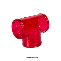 TUBO MODELO T P/GAIOLA HAMSTER VERMELHO