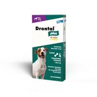 Vermífugo Drontal Plus Carne 10Kg caixa com 4un