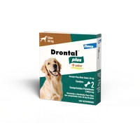 Vermífugo Drontal Plus Carne 35Kg caixa com 2un