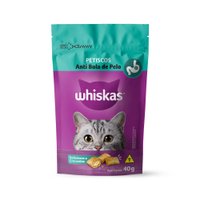 Petiscos Whiskas Temptation Anti Bolas de Pelo para Gatos 80g