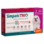 Antipulgas, Carrapacida e Vermífugo Simparic Trio para Cães de 2,6 a 5kg 1un