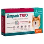 Antipulgas, Carrapaticida e Vermífugo Simparic Trio para Cães de 10,1 a 20kg 1un