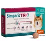 Antipulgas, Carrapaticida e Vermífugo Simparic Trio para Cães de 10,1 a 20kg 1un