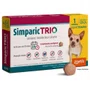 Antipulgas, Carrapaticida e Vermífugo Simparic Trio para Cães de 1,25 a 2,5kg 1un