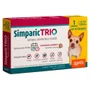 Antipulgas, Carrapaticida e Vermífugo Simparic Trio para Cães de 1,25 a 2,5kg 1un