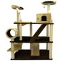 Brinquedo São Pet Arranhador Pelúcia Playground Olimpus Marrom para Gatos