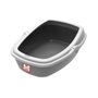 Sanitário Higiênico Plast Pet WC King Taupe e Cinza G para Gatos